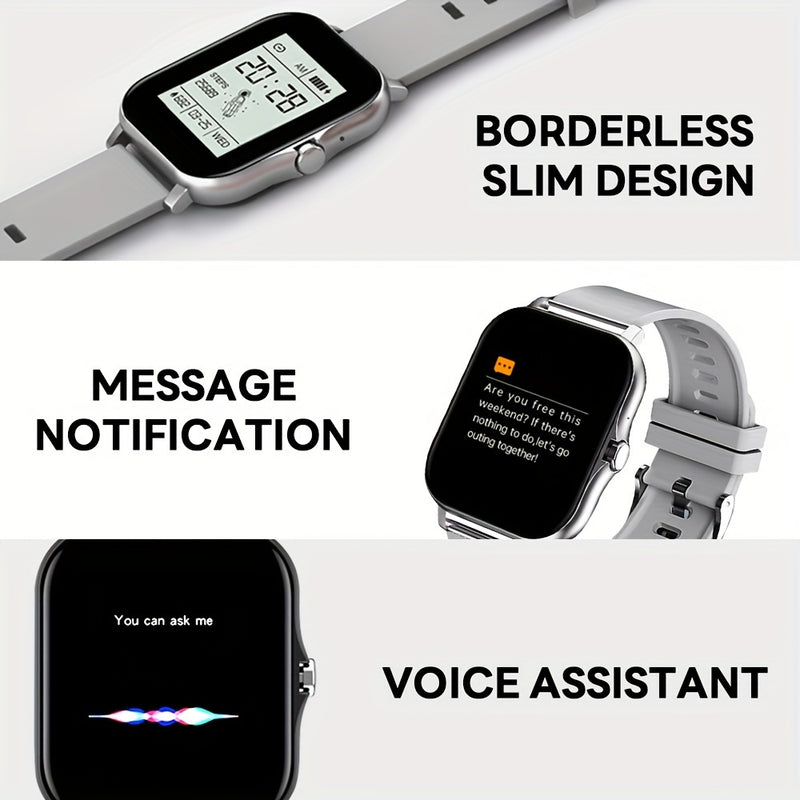 Novo Smartwatch Tela 3,66 cm Design Sem Bordas